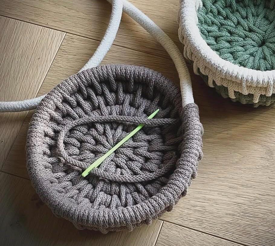 DIY Coiled Basket Tray Kit, Rope Tray Kit, Make it Yourself Kit, Craft Kit