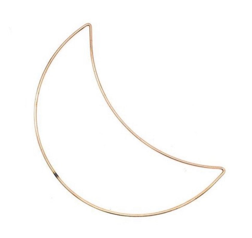 Metal Wire Moon - Copper colour, Moon Dream Catcher