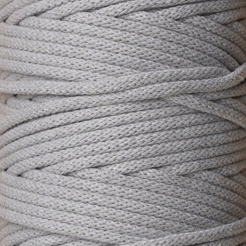 5mm Grey Braided Cotton Cord – Macrame Craft Supply, UK Made