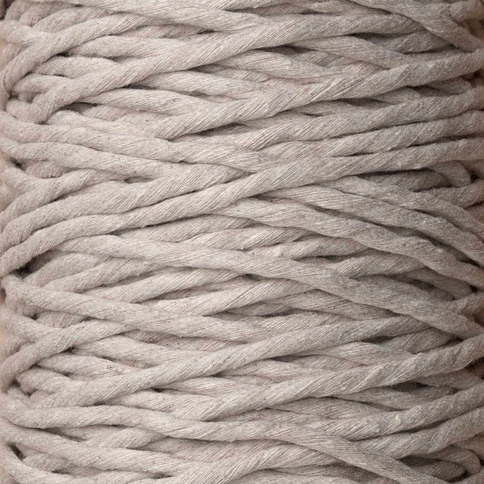 5mm Linen Cotton Twisted Cord - UK Made Macrame Rope