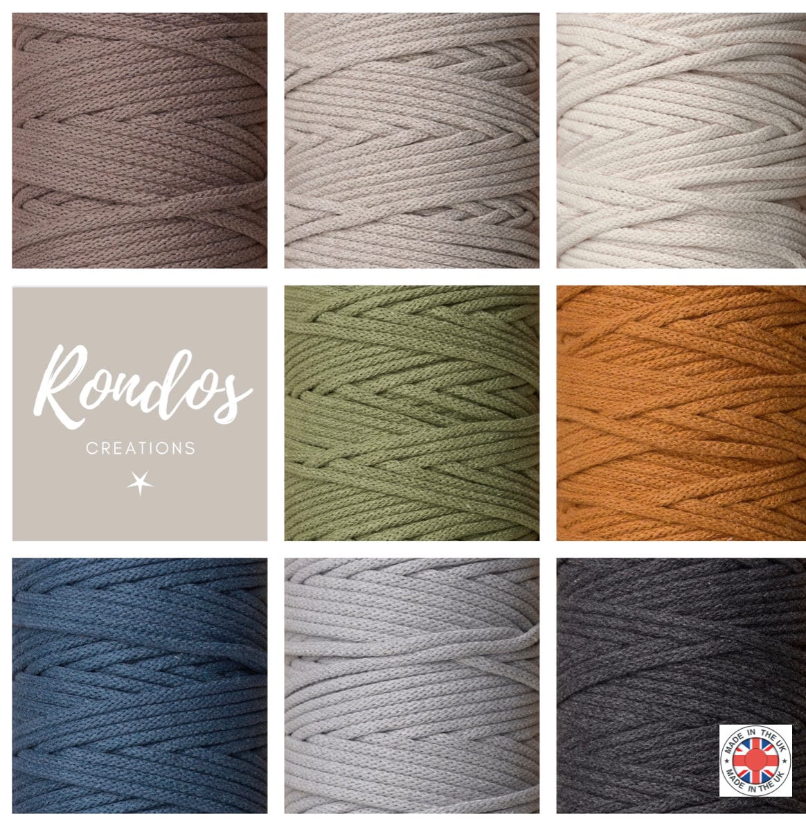 5mm Mocha Braided Cotton Cord – Macrame Craft Supply