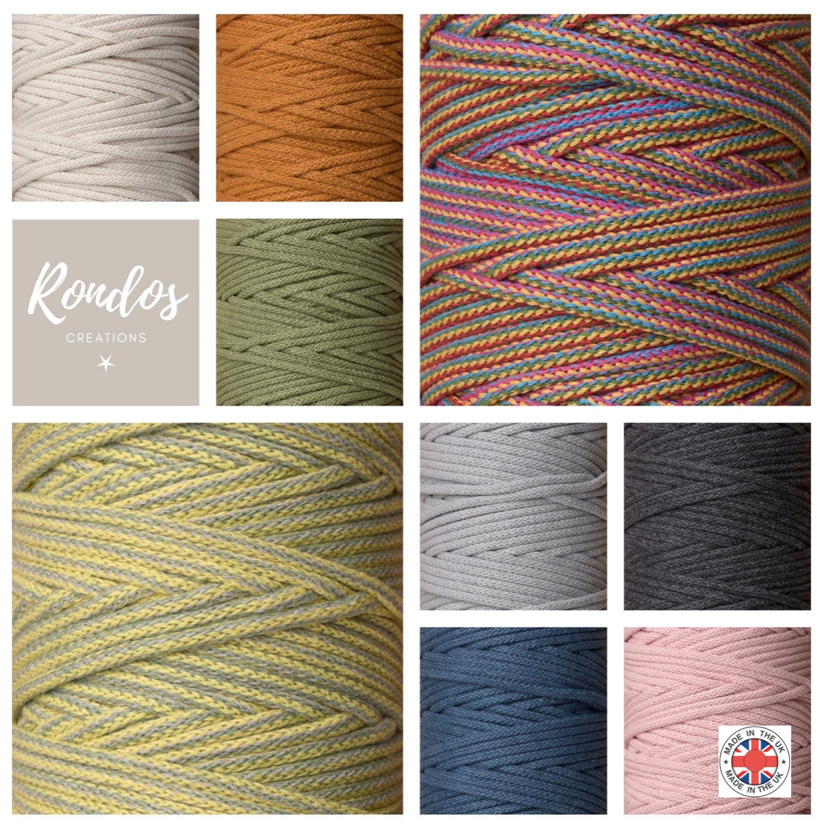 5mm Beetroot Braided Cotton Cord – UK Made Macrame Crafting