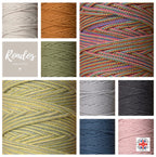 5mm Grey Braided Cotton Cord – Macrame Craft Supply, UK Made
