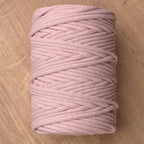 5mm Light Pink Cotton Braided Cord – UK Made Macrame Rope