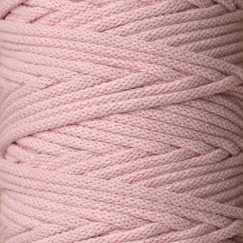5mm Light Pink Cotton Braided Cord – UK Made Macrame Rope