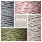 5mm Linen Cotton Twisted Cord - UK Made Macrame Rope