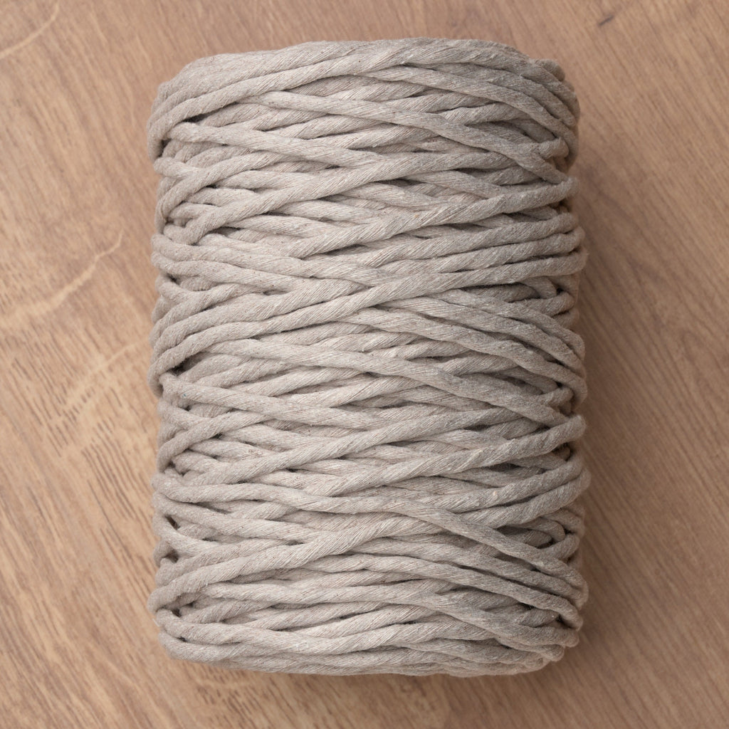 5mm Linen Cotton Twisted Cord - UK Made Macrame Rope