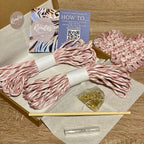 Make it Yourself Knotted Heart Coasters – Cord Knotting Craft Kit