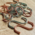 S Shaped Hook. Silver or Copper colour.