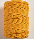 5mm Golden Sun Braided Cotton Cord – UK Made Macrame Rope