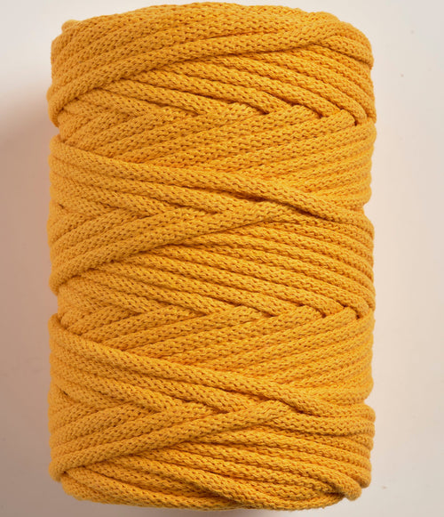5mm Golden Sun Braided Cotton Cord – UK Made Macrame Rope