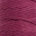 5mm Beetroot Braided Cotton Cord – UK Made Macrame Crafting
