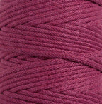 5mm Beetroot Braided Cotton Cord – UK Made Macrame Crafting