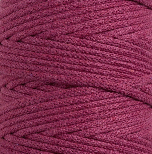 5mm Beetroot Braided Cotton Cord – UK Made Macrame Crafting