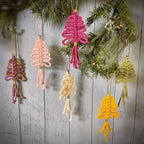 Macrame Kit Christmas Tree Decorations - Make it yourself Macrame Kit, Craft Kit