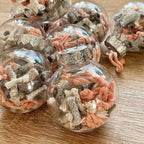 Macrame Cord Christmas Baubles - Recycled Plastic, Set of 2