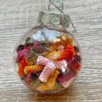Macrame Cord Christmas Baubles - Recycled Plastic, Set of 2