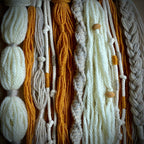 Textured Yarn Wall Hanging, Autumn Boho Macrame, Nordic Style