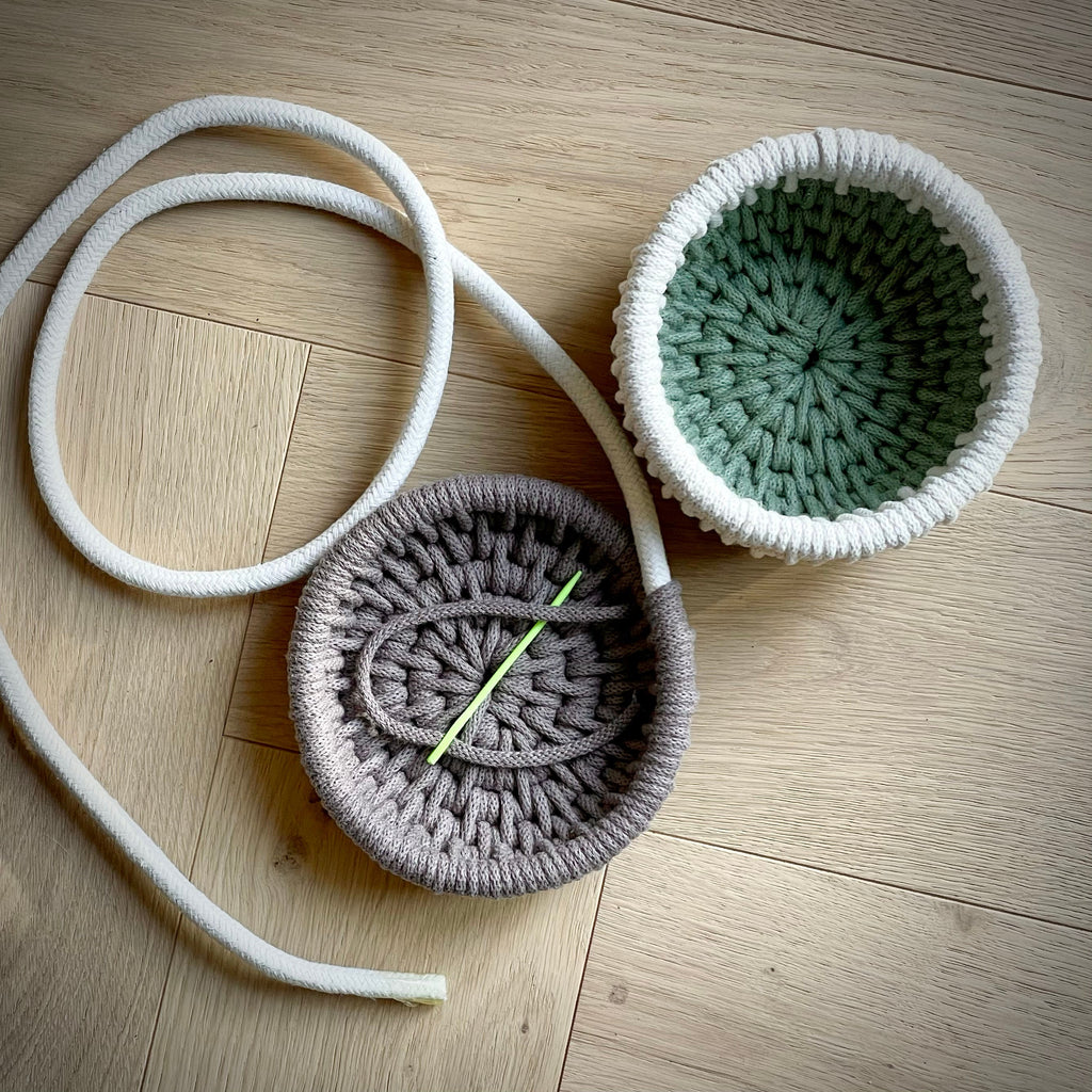 DIY Coiled Basket Bowl Kit, Rope Bowl Kit, Make it Yourself Kit, Craft Kit