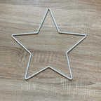 Metal Wire Star Available in 3 sizes - White colour, Dream Catcher Star
