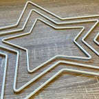 Metal Wire Star Available in 3 sizes - White colour, Dream Catcher Star