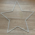 Metal Wire Star Available in 3 sizes - White colour, Dream Catcher Star