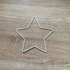 Metal Wire Star Available in 3 sizes - White colour, Dream Catcher Star