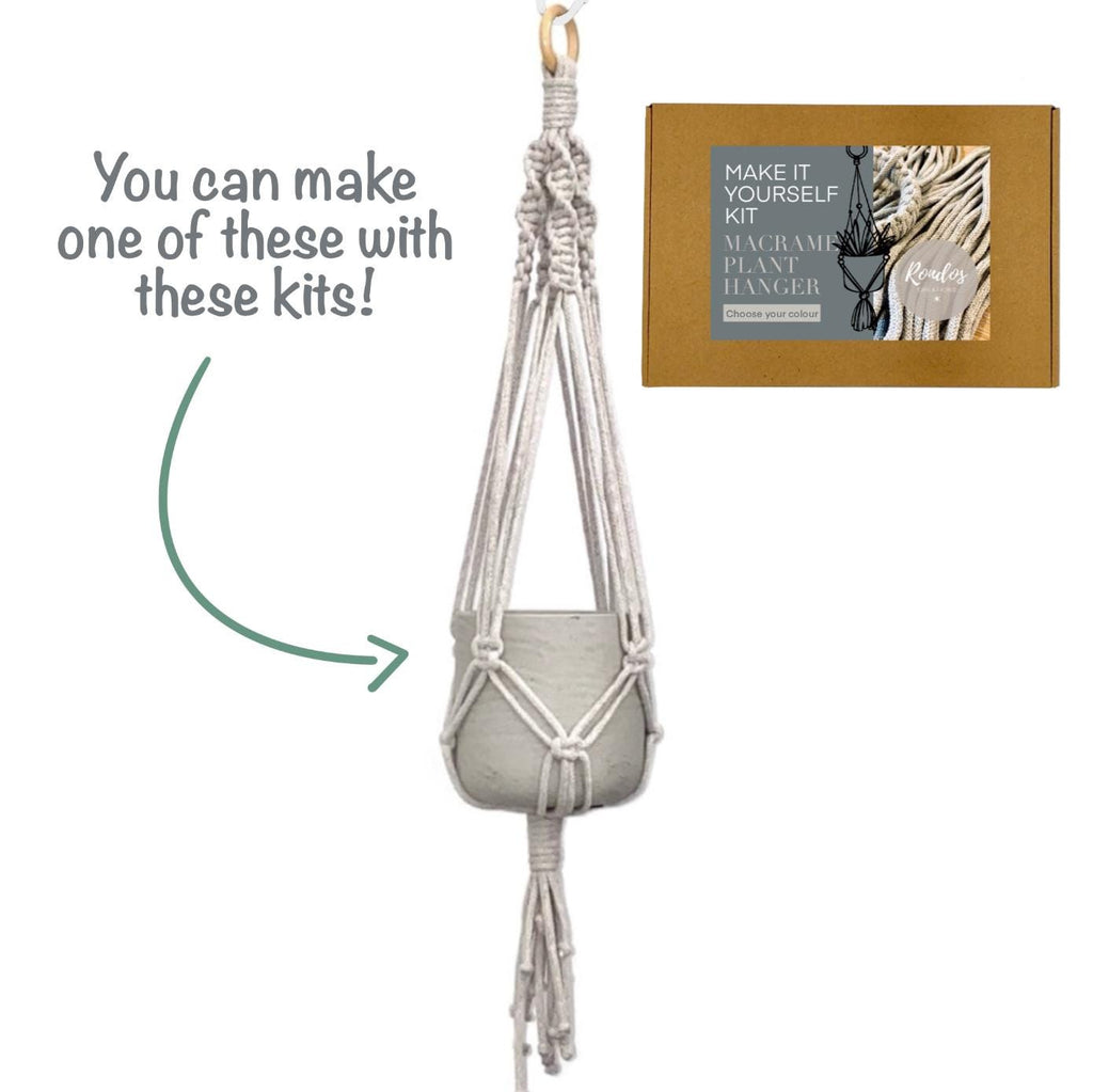 DIY Macrame Plant Hanger Kit - Beginner Craft Project