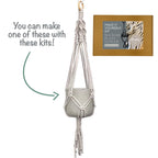 DIY Macrame Plant Hanger Kit - Beginner Craft Project