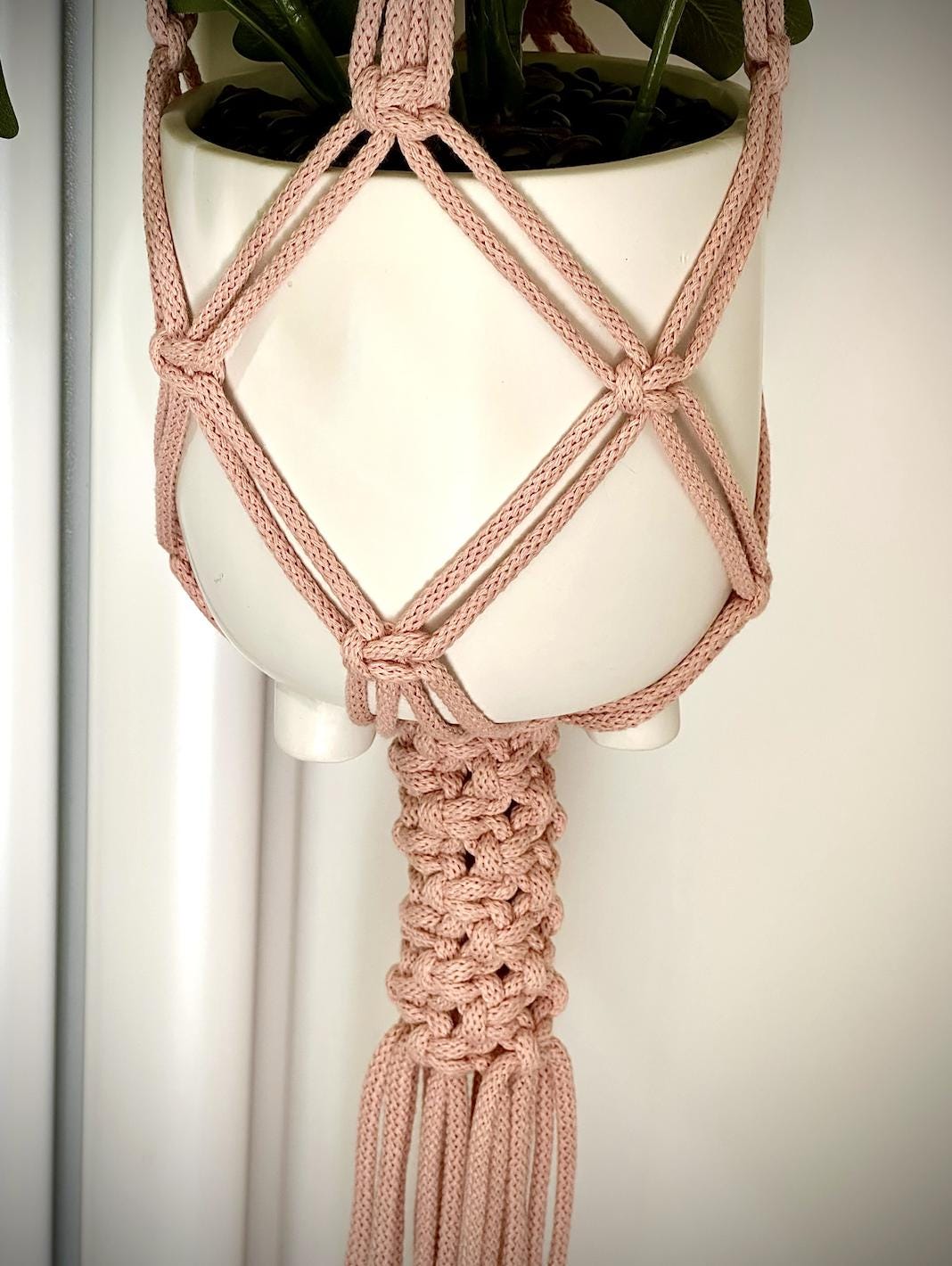 Macrame Plant Hanger Printable PDF Pattern - Beginners to Intermediate Level