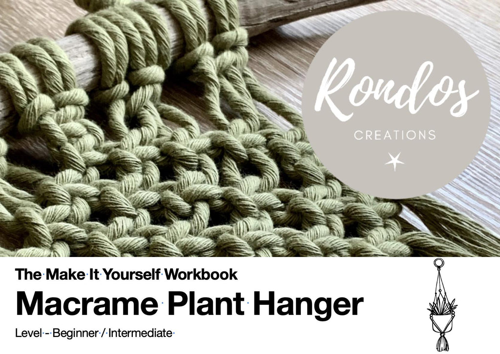 Macrame Plant Hanger Printable PDF Pattern - Beginners to Intermediate Level