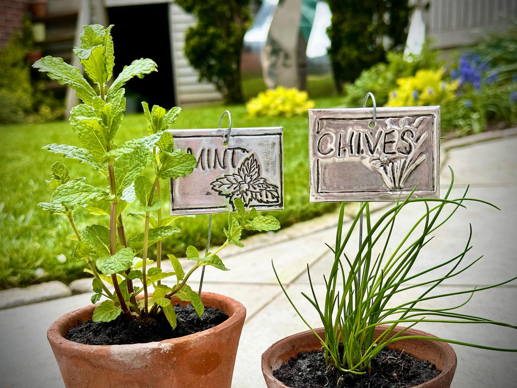 Metal Embossing Kit - Embossed Metal Tag Kit DIY - Aluminium Label Making Kit - Beginner Craft Kit - Plant Tags