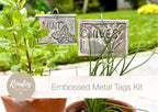 Metal Embossing Kit - Embossed Metal Tag Kit DIY - Aluminium Label Making Kit - Beginner Craft Kit - Plant Tags