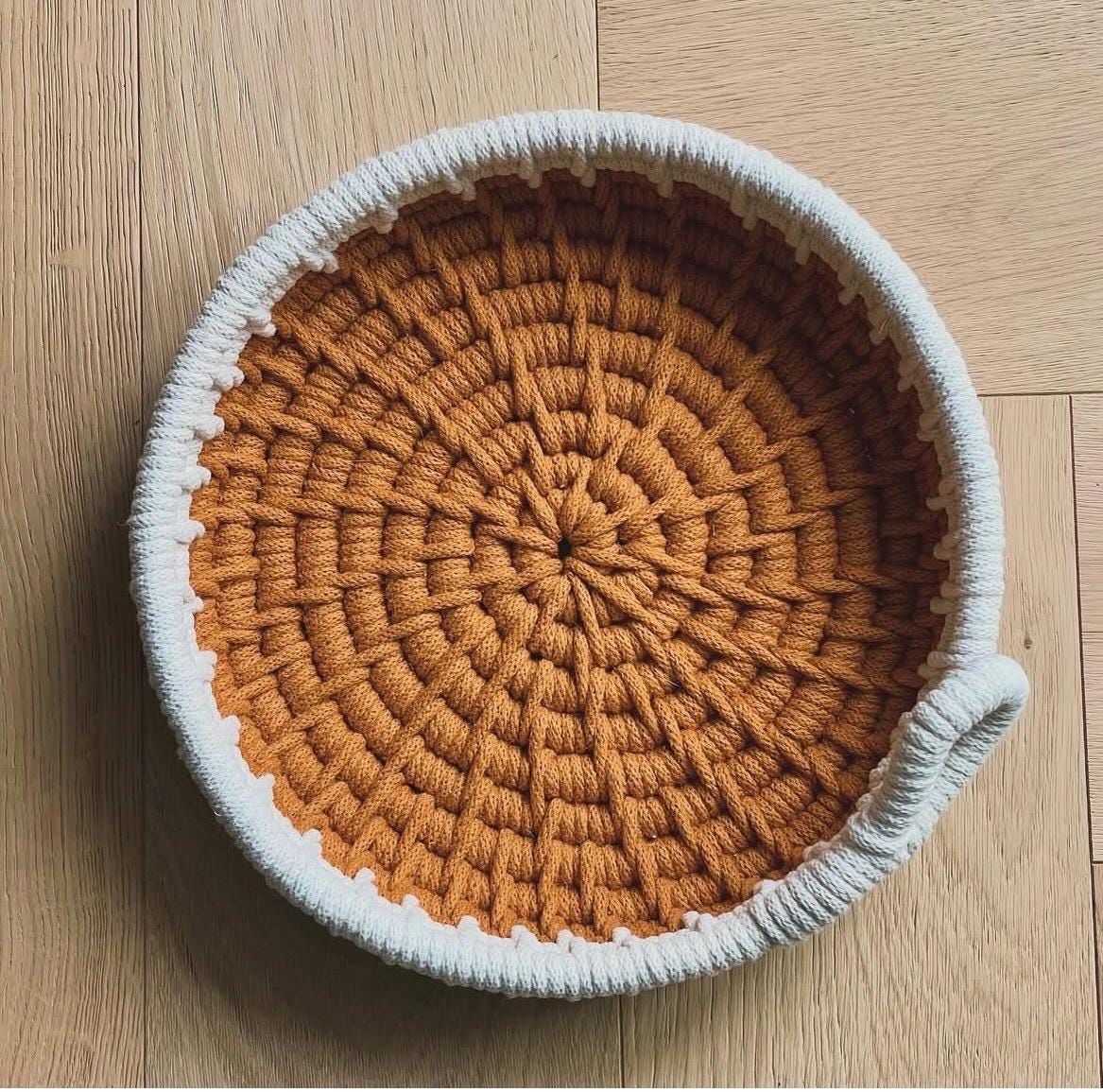 DIY Coiled Basket Tray Kit, Rope Tray Kit, Make it Yourself Kit, Craft Kit