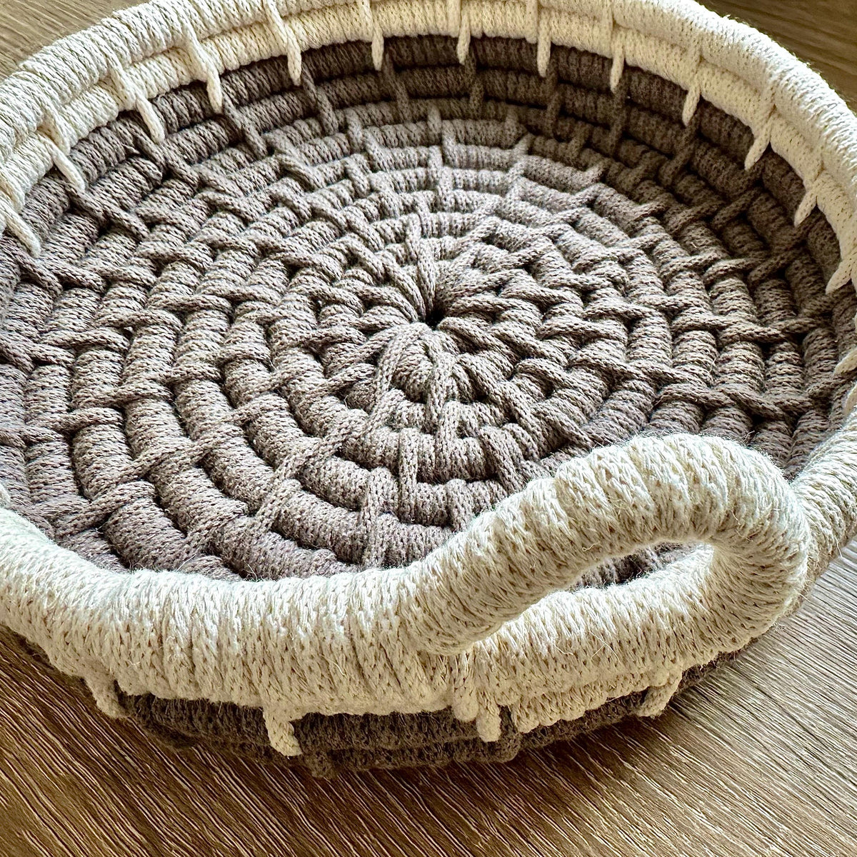 DIY Coiled Basket Tray Kit, Rope Tray Kit, Make it Yourself Kit, Craft Kit