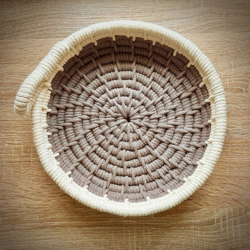 DIY Coiled Basket Tray Kit, Rope Tray Kit, Make it Yourself Kit, Craft Kit