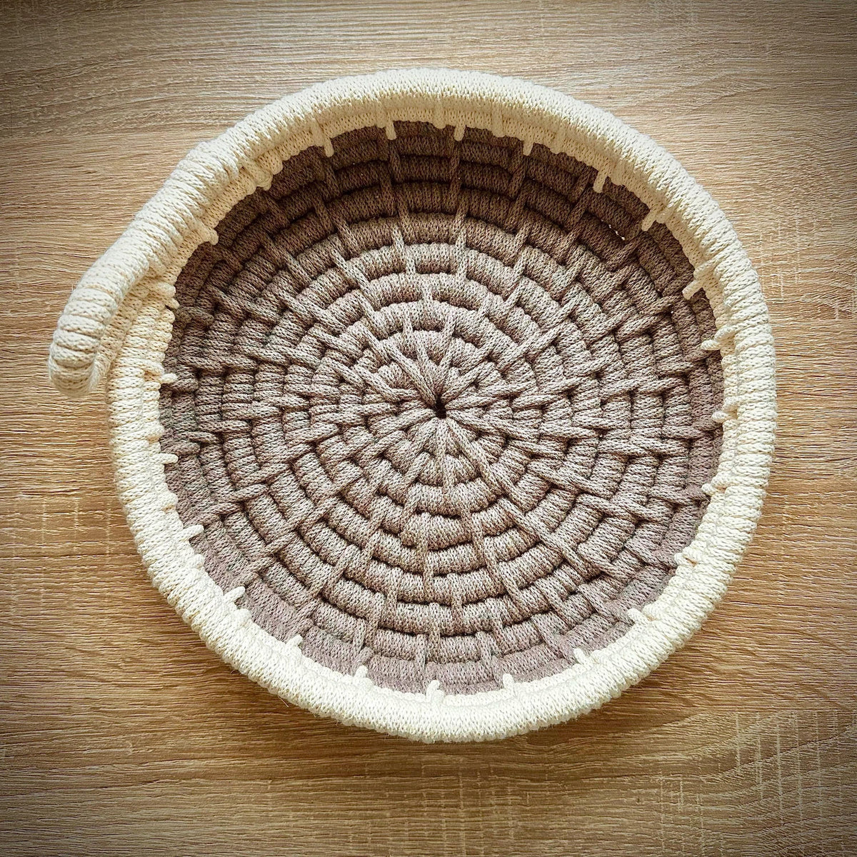 DIY Coiled Basket Tray Kit, Rope Tray Kit, Make it Yourself Kit, Craft Kit