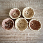 Handmade Mini Coiled Basket Bowl - Ring Dish - Ring Basket