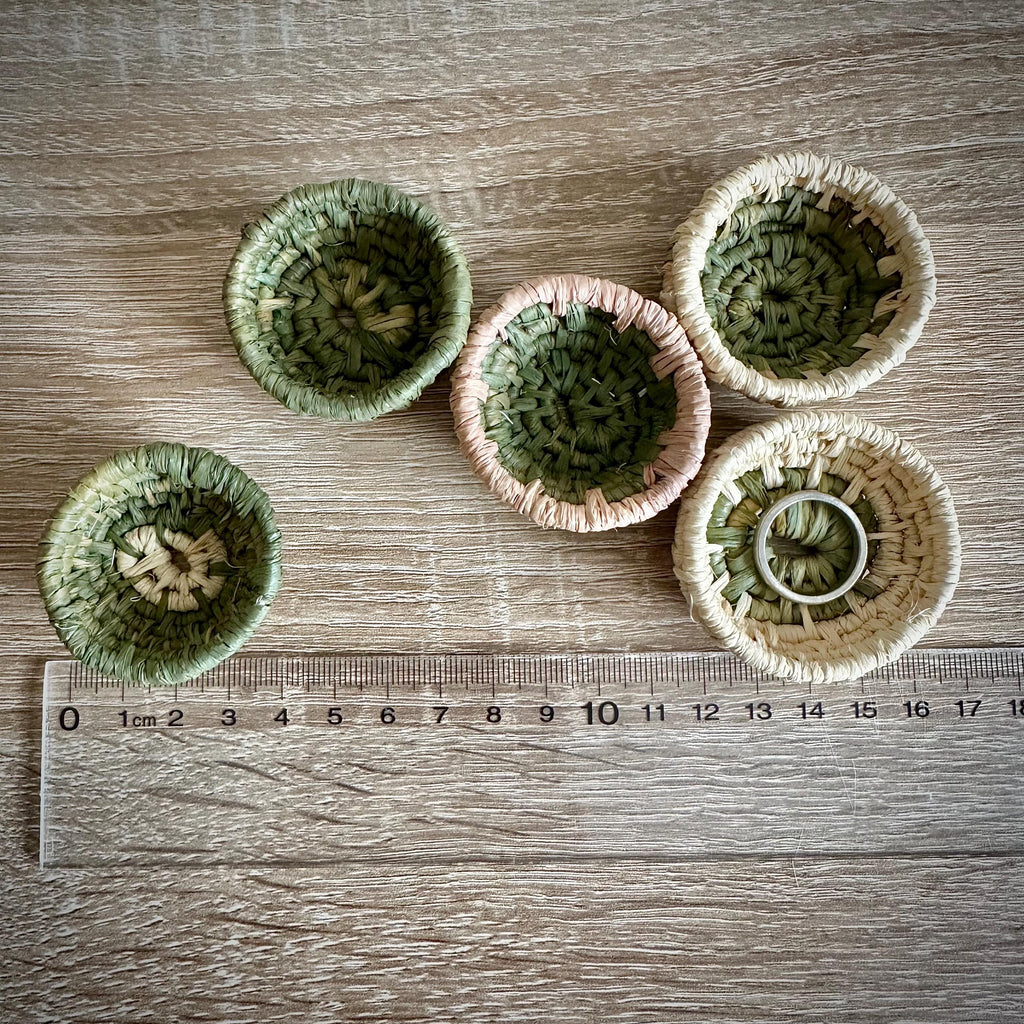 Handmade Mini Coiled Basket Bowl - Ring Dish - Ring Basket