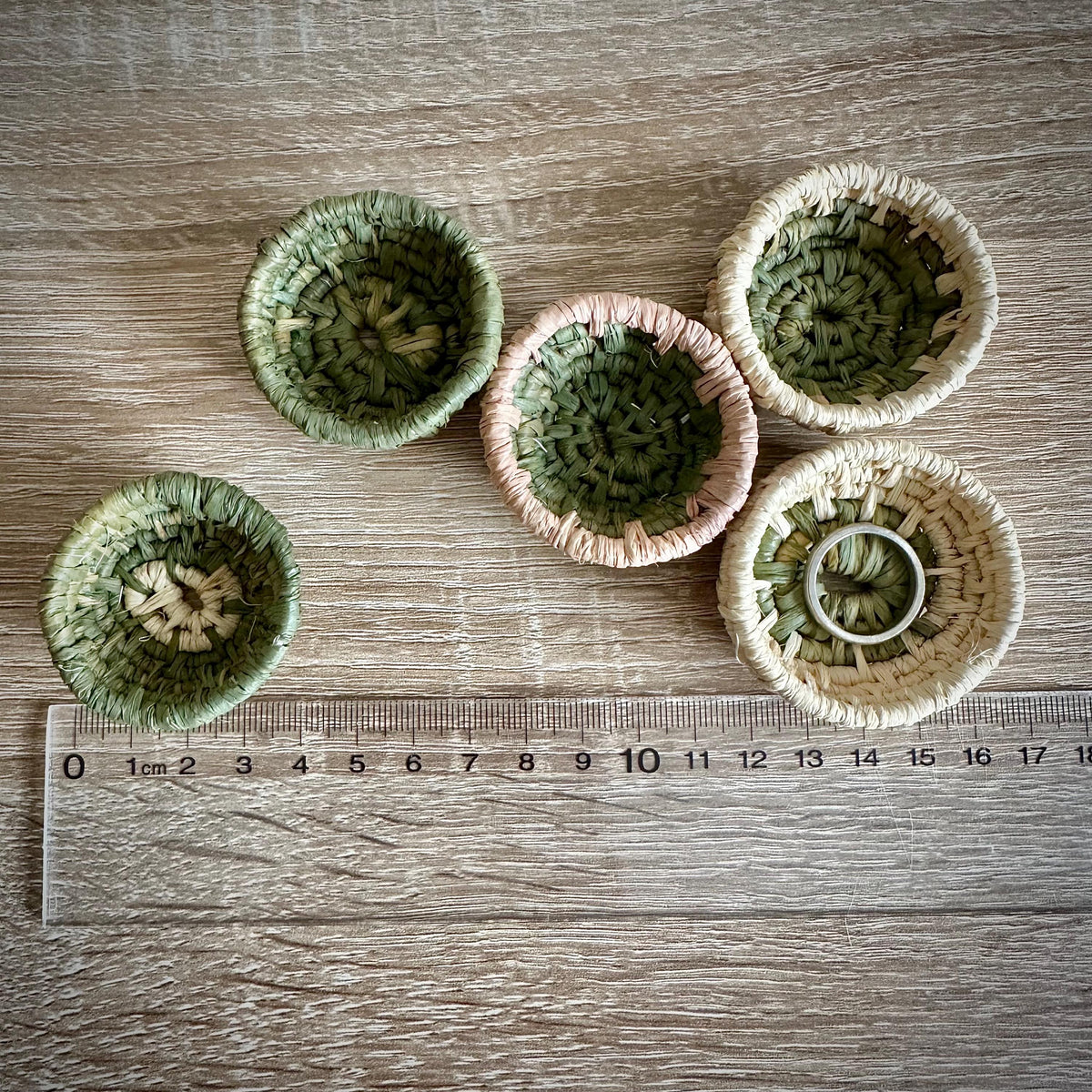 Handmade Mini Coiled Basket Bowl - Ring Dish - Ring Basket