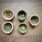 Handmade Mini Coiled Basket Bowl - Ring Dish - Ring Basket