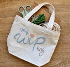 Beginners Embroidered Project Bag Kit, Make it Yourself Embroidered Project Bag, Craft Kit
