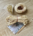 Make it Yourself Raffia Coaster Kit - in a Limited Edition Vintage Tin.