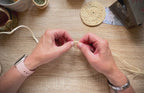 Make it Yourself Raffia Coaster Kit - in a Limited Edition Vintage Tin