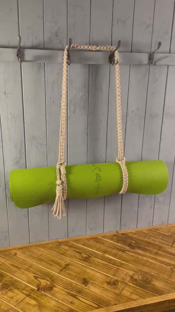 DIY Macrame Yoga Mat Strap Kit, Craft Kit